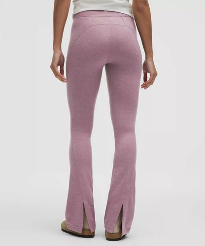 Softy Suedey Split-Hem High-Rise Mini-Flare Pant *Regular