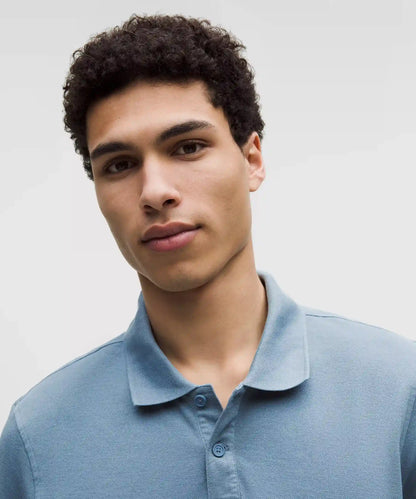 Cotton Pique Short-Sleeve Polo Shirt