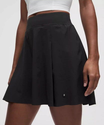 A-Line Side-Pleat Tennis Skirt *Long