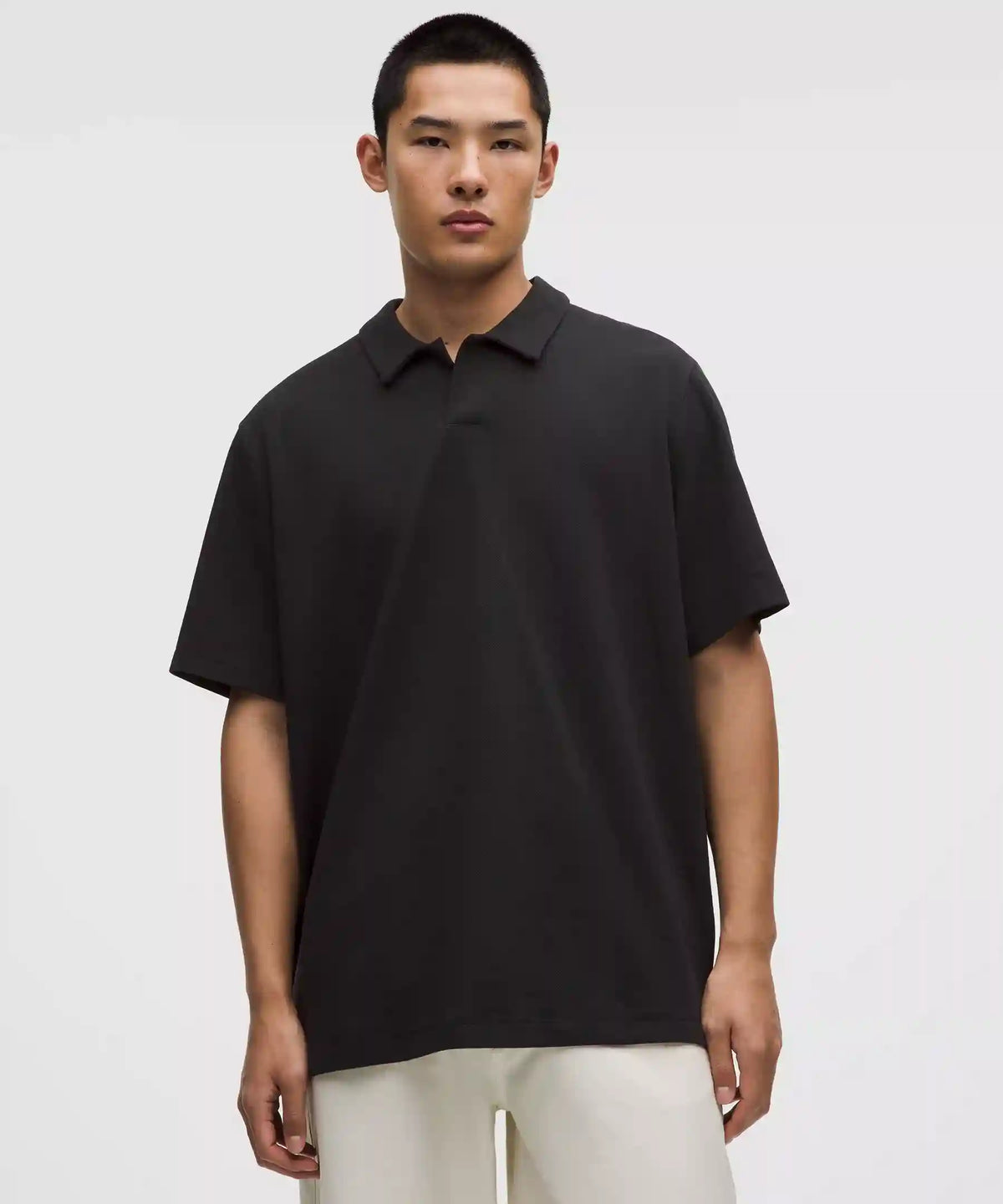 Pique Performer Johnny-Collar Short-Sleeve Shirt