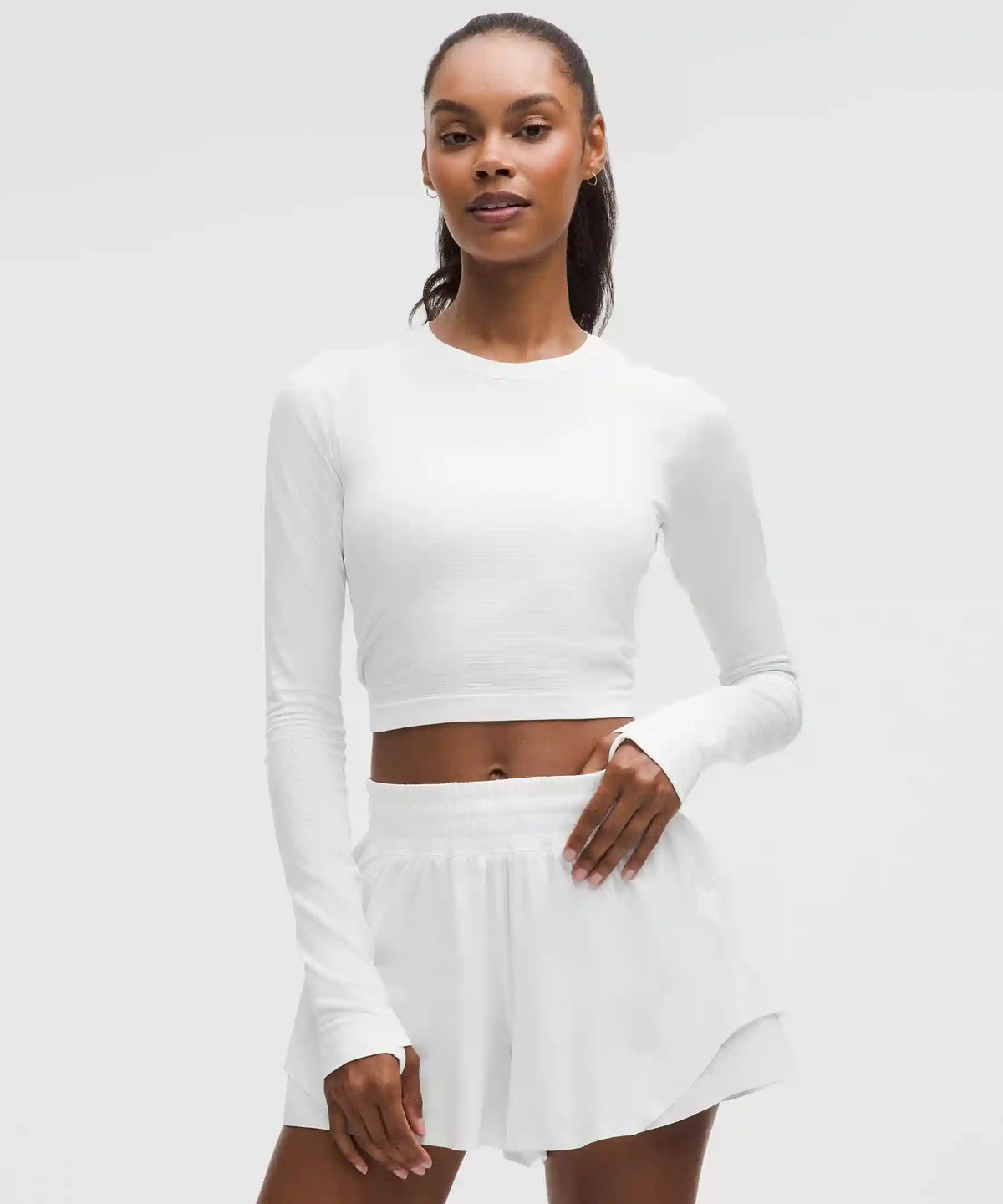 Swiftly Tech Cropped Long-Sleeve Shirt 2.0