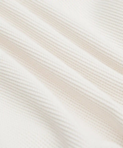 Cotton-Blend Waffle-Knit Long Sleeve