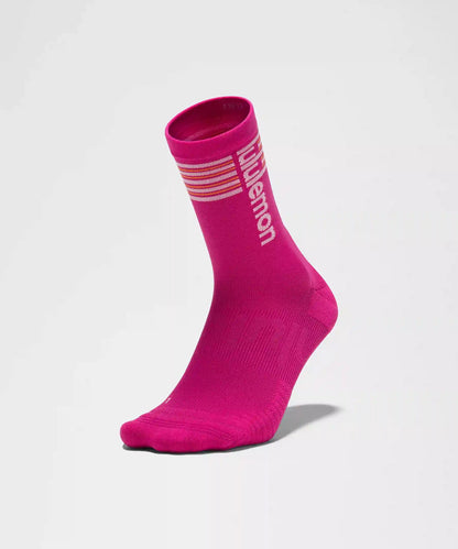 Unisex Power Stride Crew Socks *Stripe