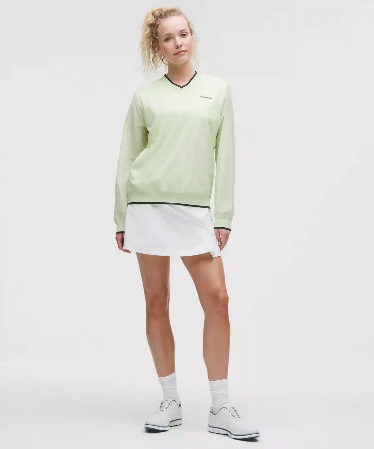 Stretch Twill Front Pleat Golf Skirt
