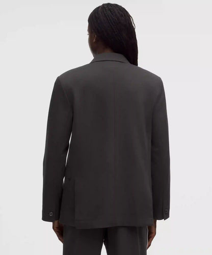 Brushed Twill Oversized Blazer