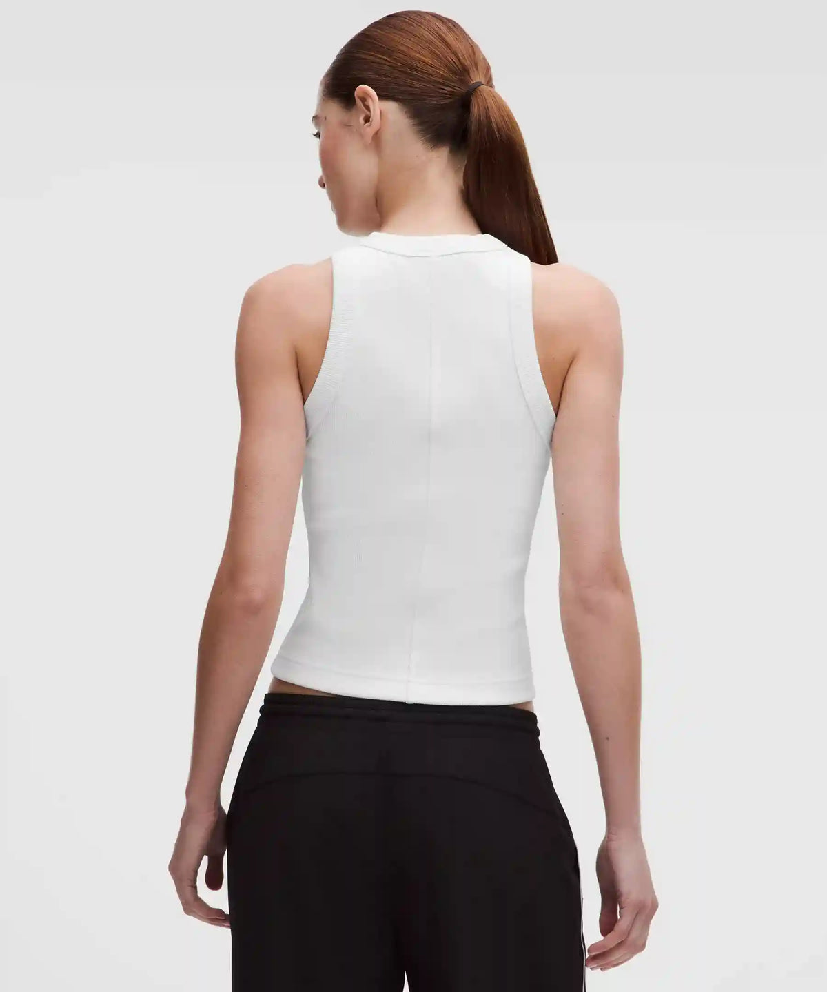 Ribbed Heavyweight Cotton-Blend Racerback Tank Top