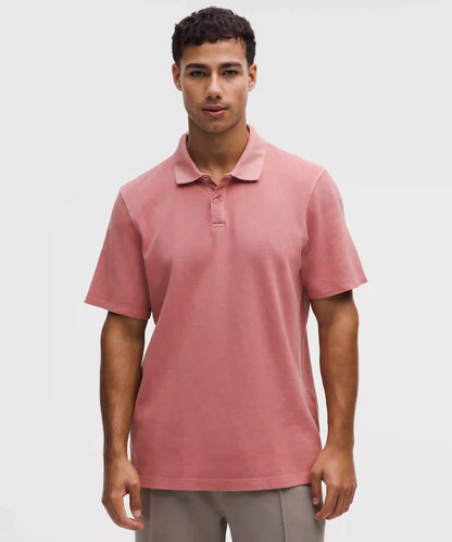 Cotton Pique Short-Sleeve Polo Shirt