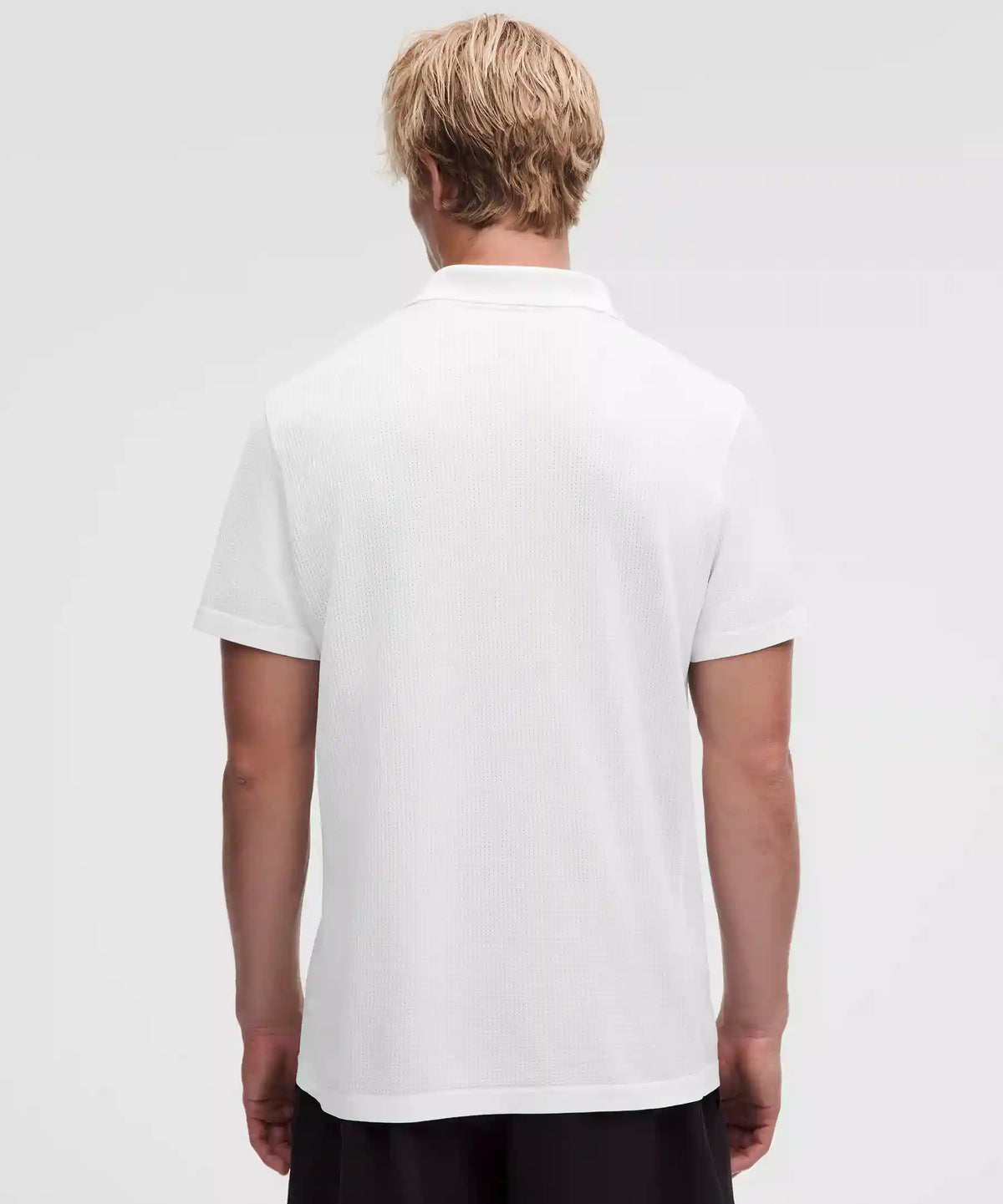 Textured Seamless Polo Shirt