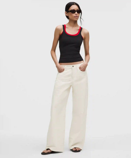 EasyFive Low-Rise Classic Wide-Leg Pant *Short
