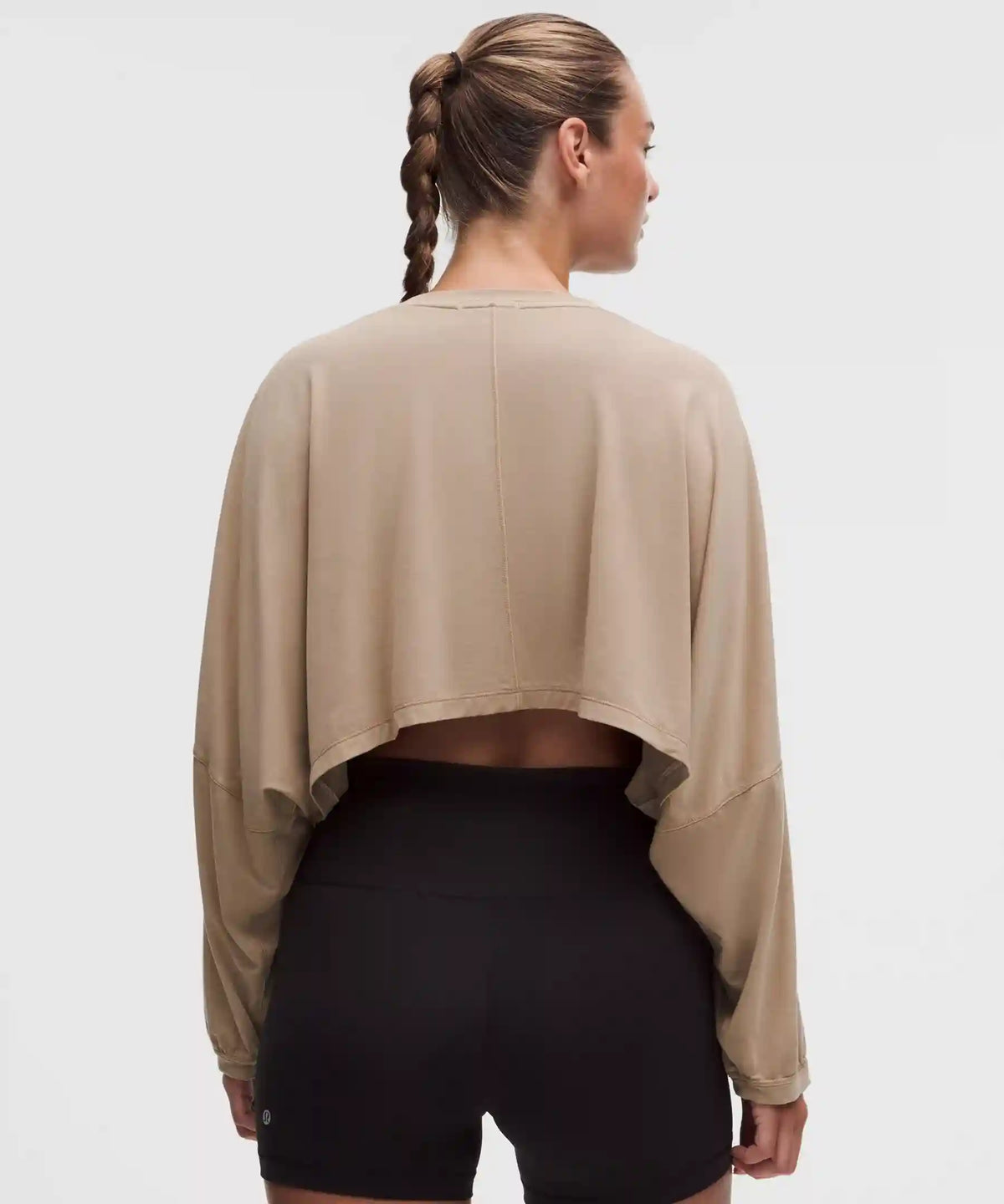 EasySet Relaxed-Fit Cropped Long-Sleeve Shirt