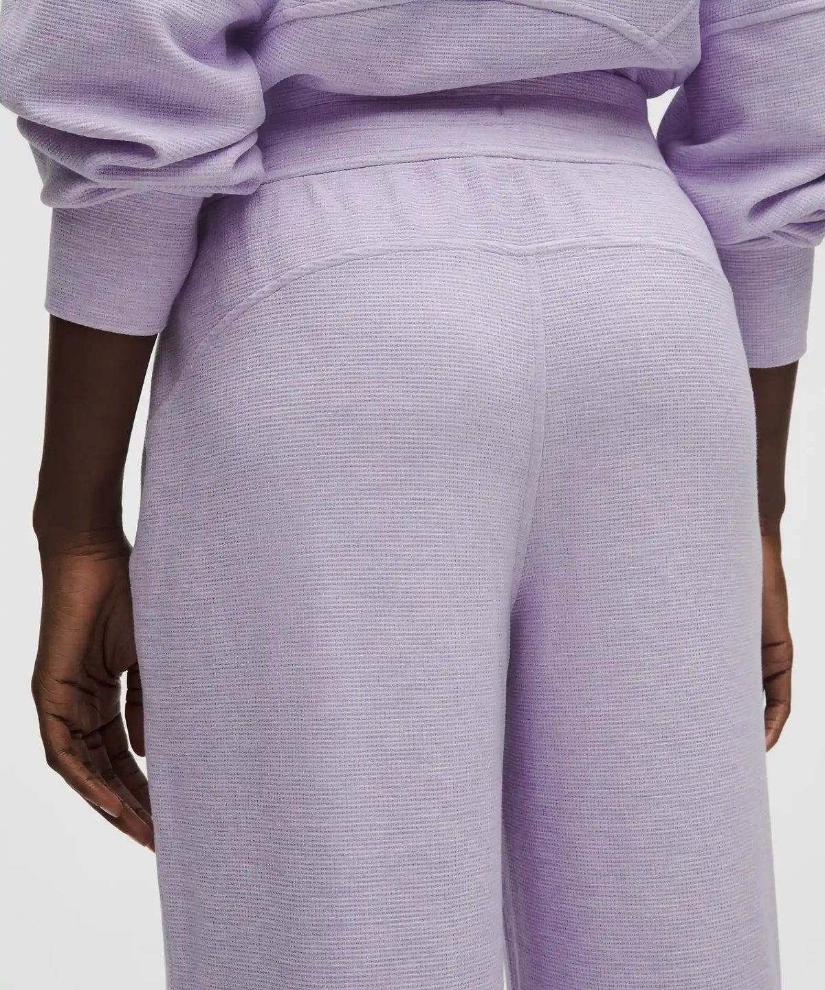 Scuba Mid-Rise Wide-Leg Pant *Waffle