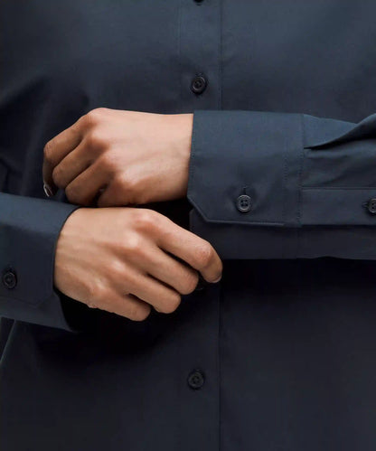 Woven Relaxed-Fit Button-Up Shirt