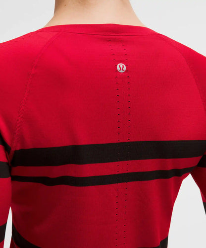 Swiftly Tech Long-Sleeve Shirt 2.0 Waist Length *Stripe