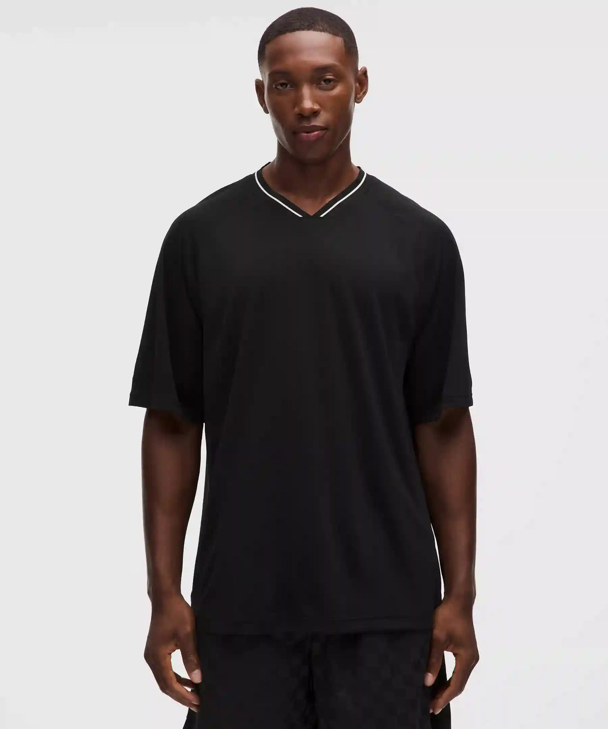 Relaxed-Fit Collared Jersey Short-Sleeve Shirt