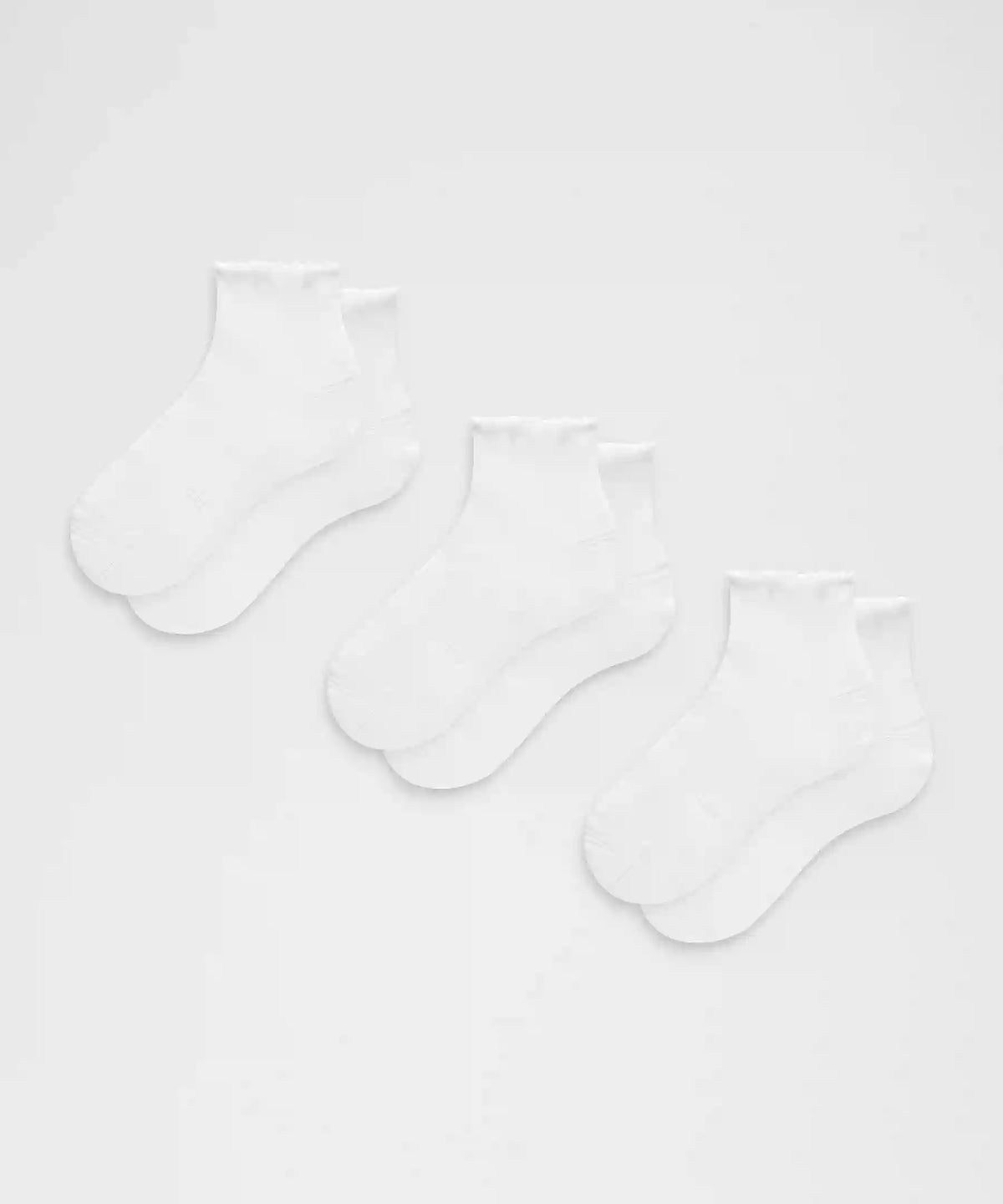 Unisex Power Stride Ankle Socks 3 Pack *Lettuce Edge