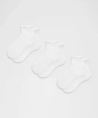 Unisex Power Stride Ankle Socks 3 Pack *Lettuce Edge