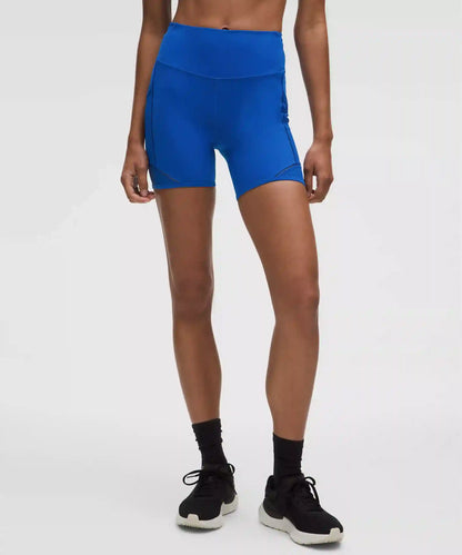 Fast and Free High-Rise Lace Trim Short 6" *5 Pocket