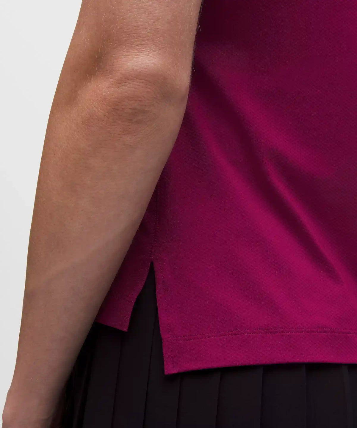 Quick-Dry Sleeveless Polo Shirt Straight Hem *Logo