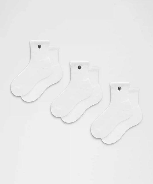 Unisex Daily Essential Quarter Socks *3 Pack
