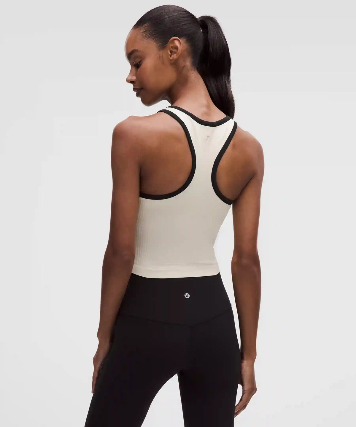 Ebb to Street Cropped Racerback Tank Top *Contrast