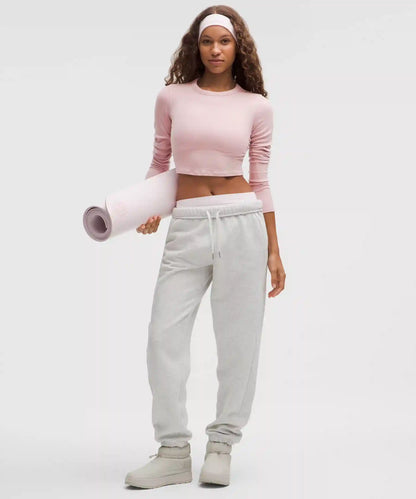 Hold Tight Straight-Hem Cropped Long-Sleeve Shirt