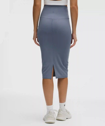 Nulu Slim-Fit High-Rise Midi Skirt