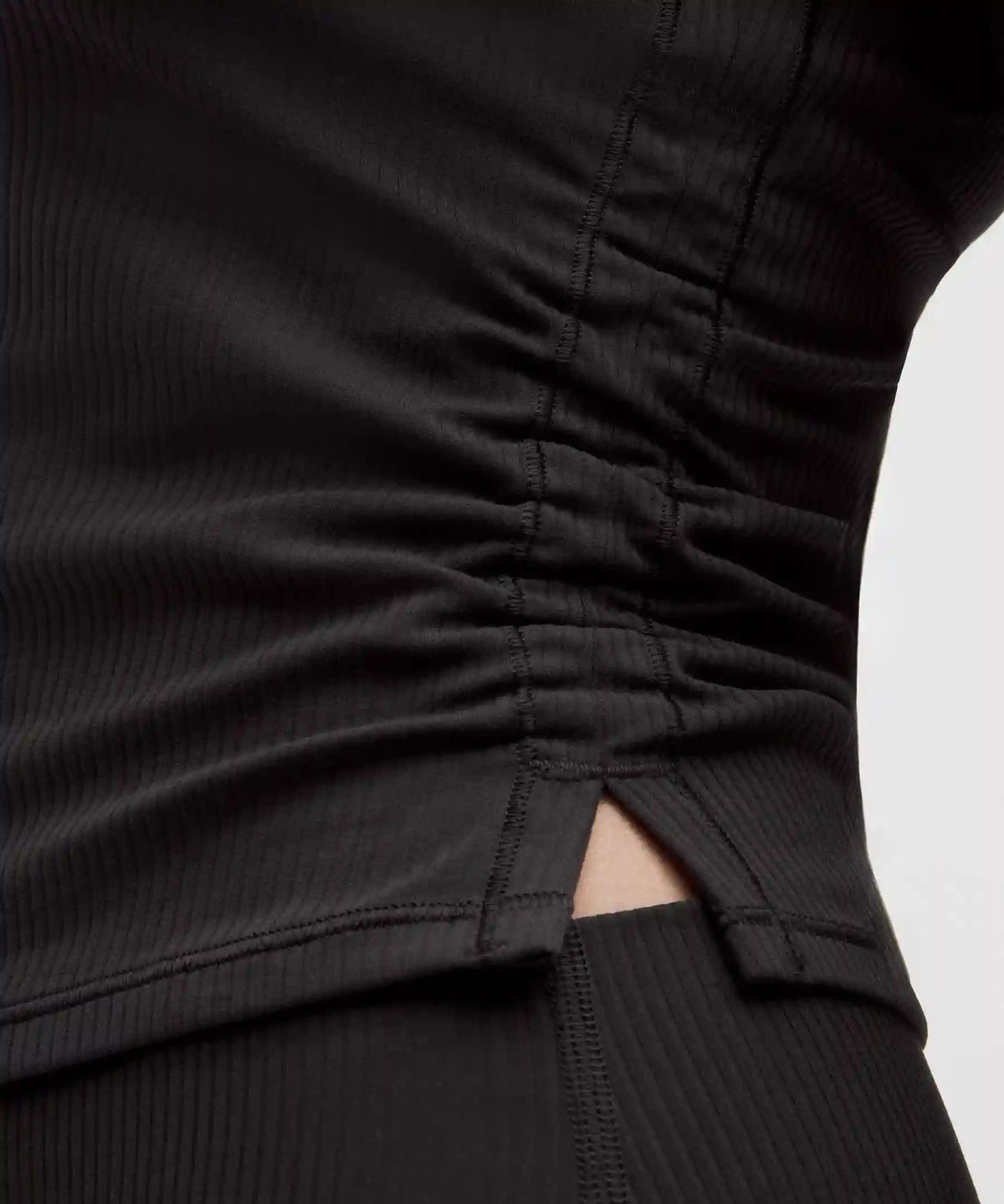 All It Takes Ribbed Nulu V-Neck Long-Sleeve Shirt *B-D Cups