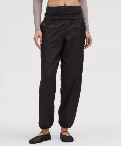 Lightweight Foldover-Waist Jogger