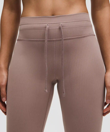 Groove High-Rise Ribbed Wide-Flare Pant
