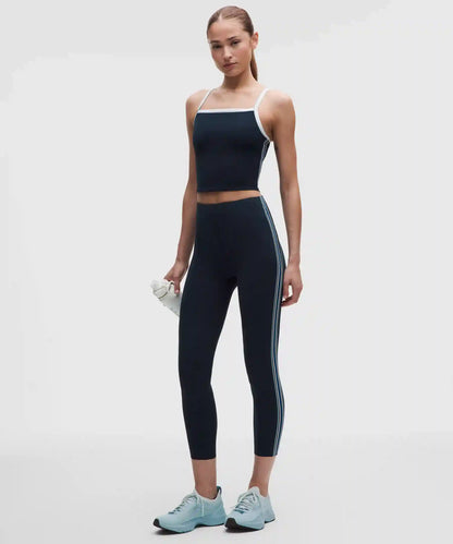Nulux Side-Stripe Tank Top with Pocket Moderate Support, B/C Cup