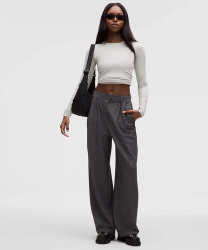 Daydrift High-Rise Wide-Leg Trouser Regular *Herringbone