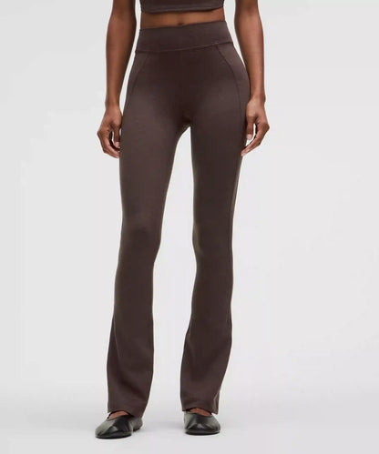 Softy Suedey Split-Hem High-Rise Mini-Flare Pant *Regular
