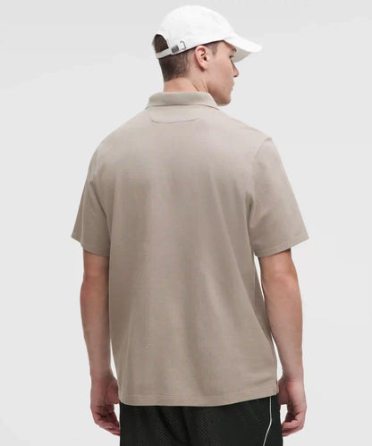 Cotton Pique Short-Sleeve Polo Shirt