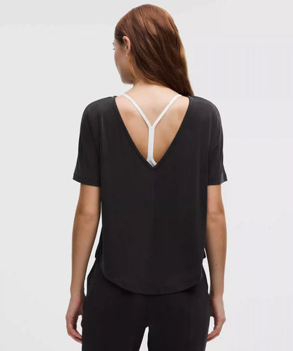 Drapey Softstreme Boatneck Short-Sleeve Shirt