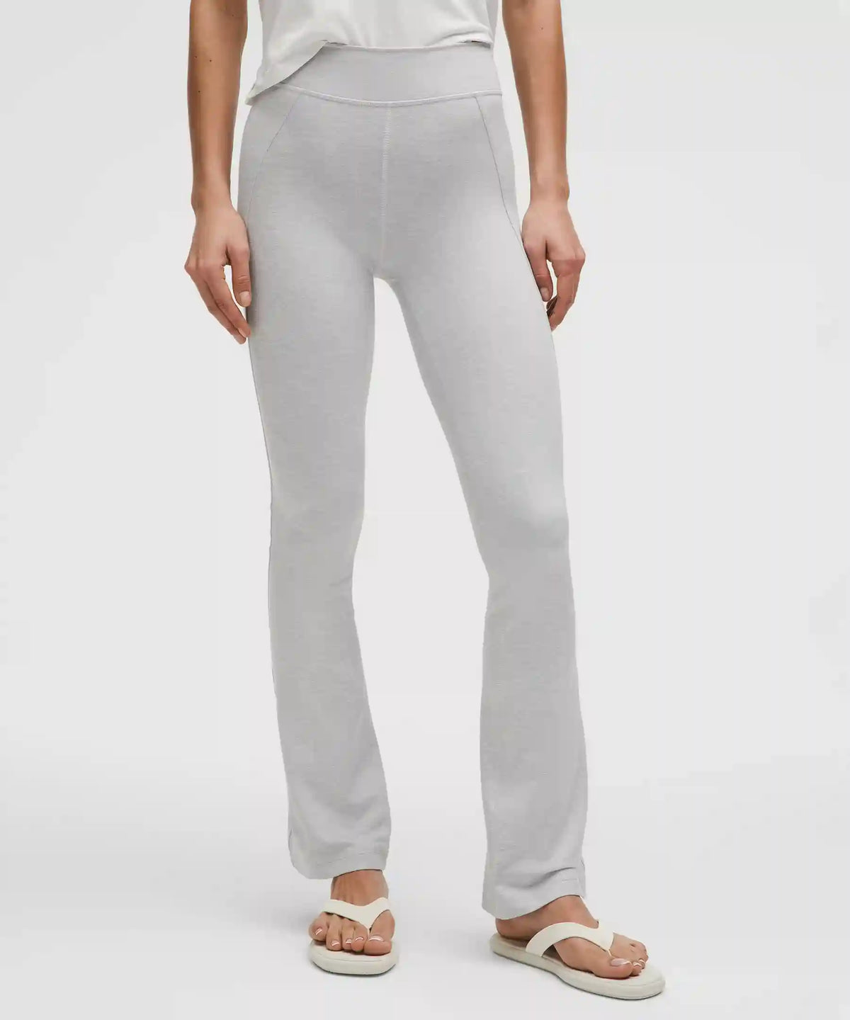Softy Suedey Split-Hem High-Rise Mini-Flare Pant *Regular