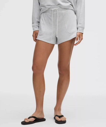 BeCalm Mid-Rise Wide-Waistband Short 3"