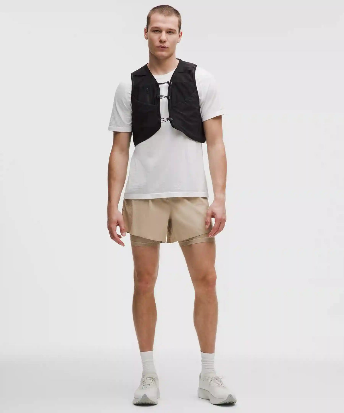 Perforated Lined Running Short 5"