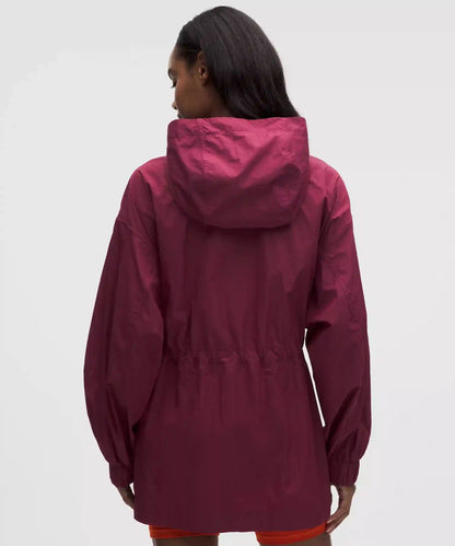 UV-Protective Cinch-Waist Oversized-Fit Jacket