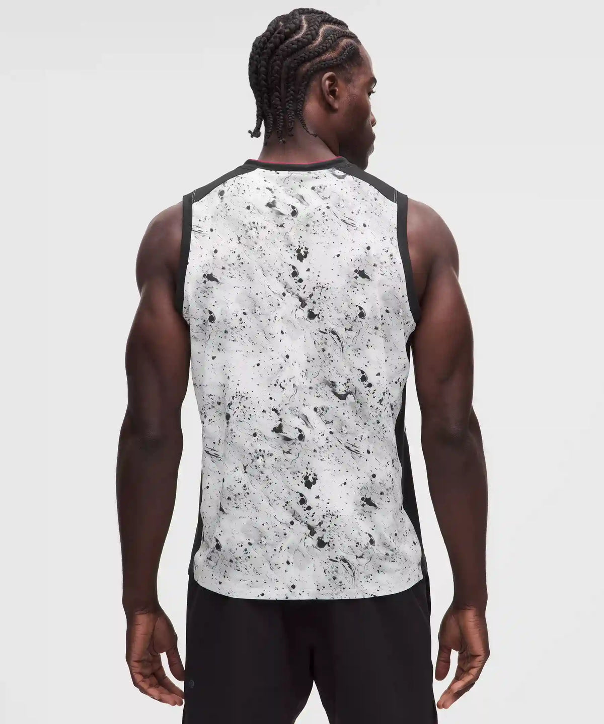 Pique Mesh-Panel Sleeveless Tennis Shirt