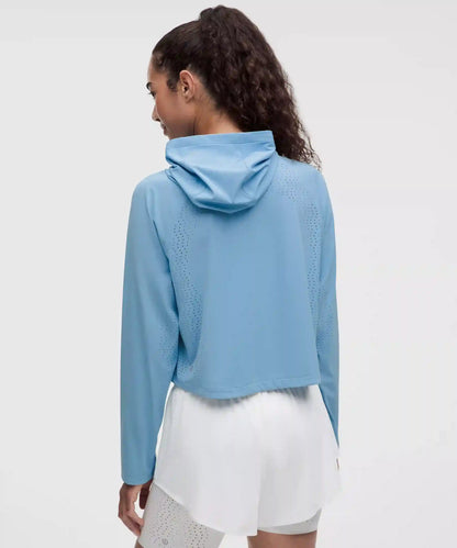 Sleek Perforated Running Jacket