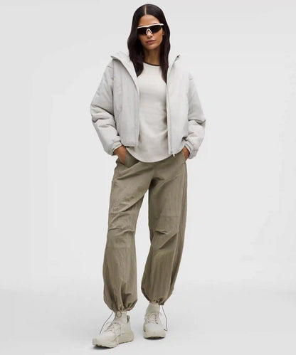 Water-Resistant Insulated Hooded Jacket