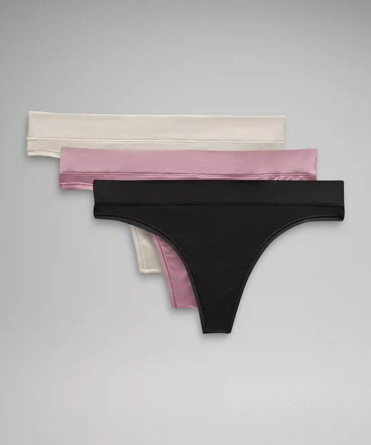 UnderEase Mid-Rise Thong Underwear *3 Pack