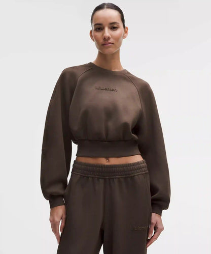 Smooth Spacer Cropped Pullover *Wash