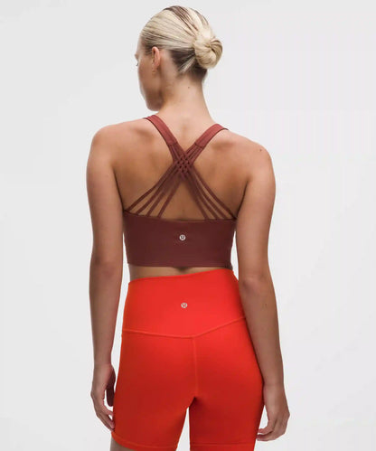 FlexyFlex Strappy Longline Yoga Bra *Light Support, D–DDD Cups