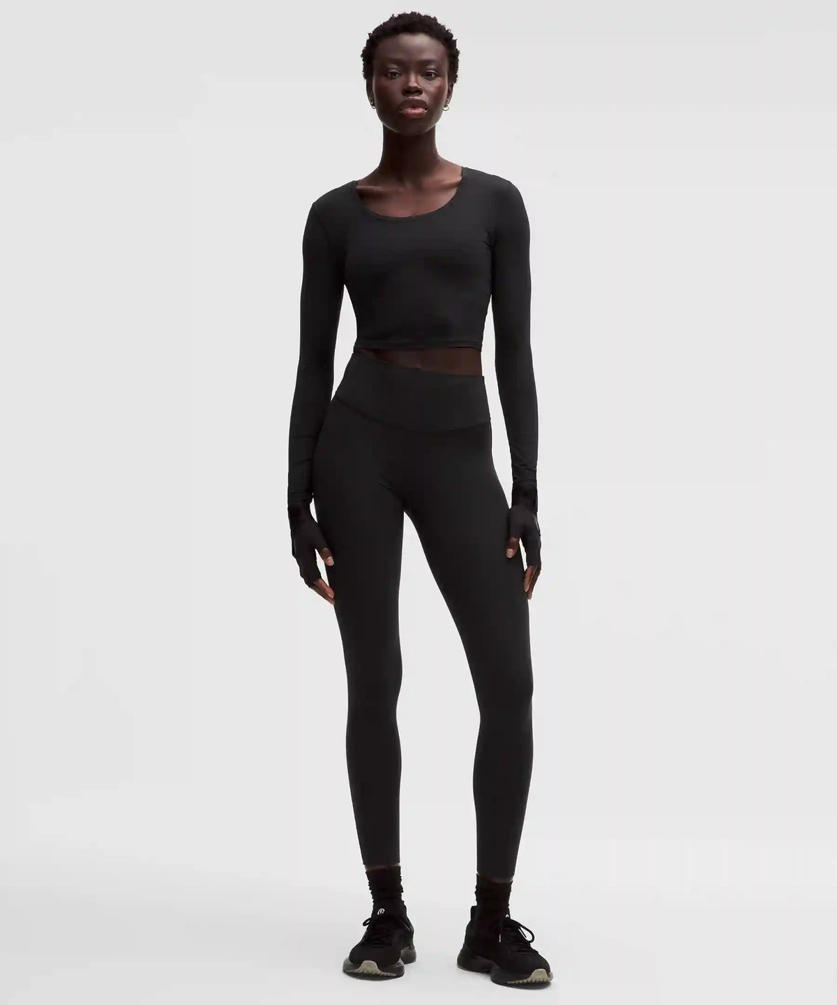 Unrestricted Power Cropped Long-Sleeve Shirt