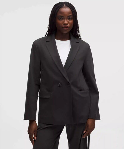 Brushed Twill Oversized Blazer
