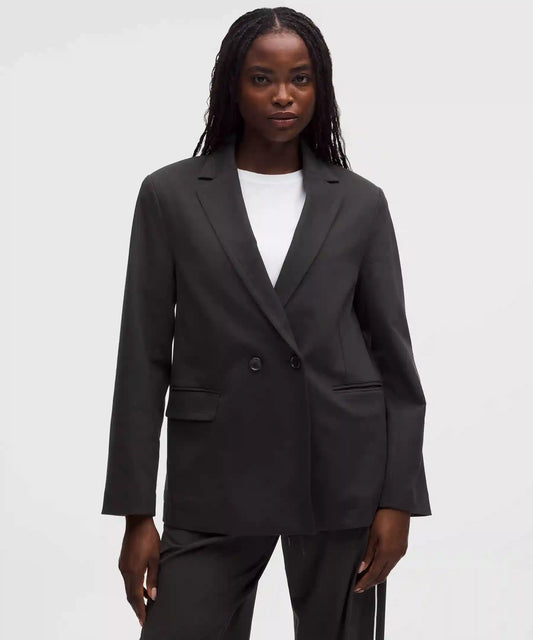 Brushed Twill Oversized Blazer