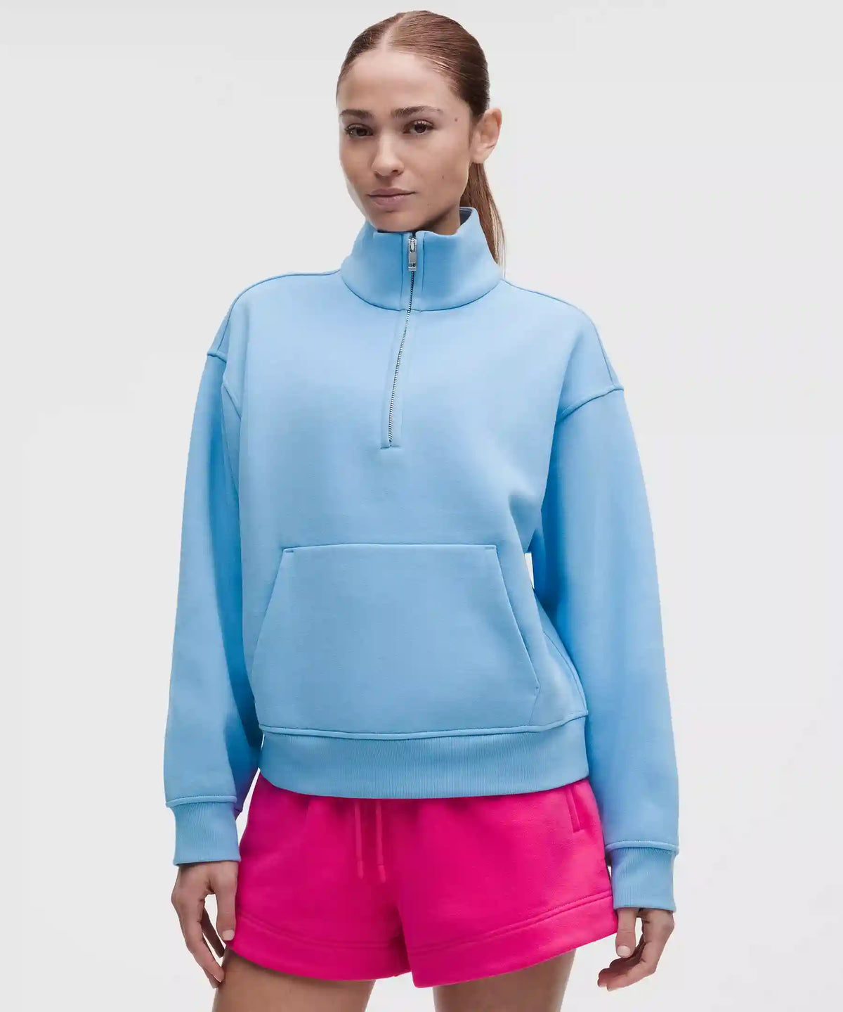 Women's Steady State SuperLoft Funnel-Neck Half Zip