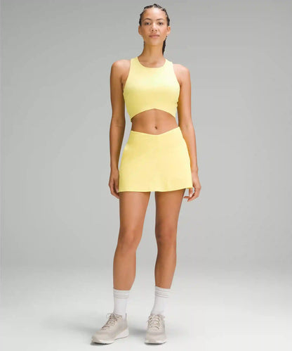 V-Waist Cropped Tennis Tank Top *Medium Support, B/C Cup