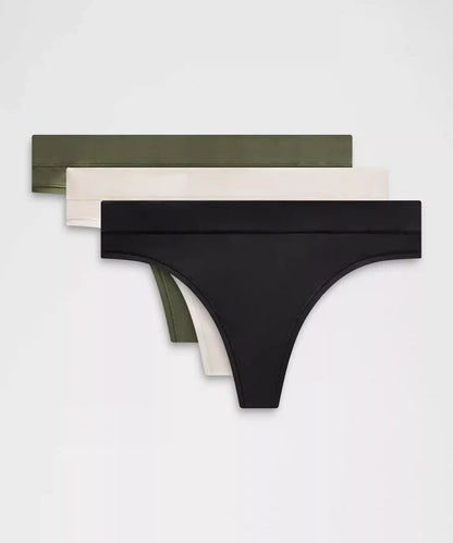 UnderEase Mid-Rise Thong Underwear *3 Pack